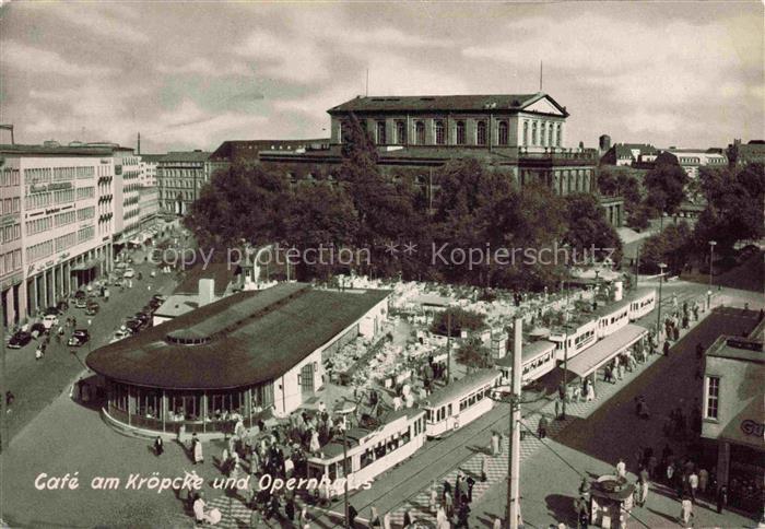 STRAssENBAHN Tramway-- Cafe am Kroepcke und Operhaus Hannover