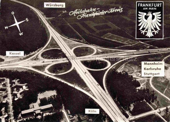 Autobahn Autostrada Autoroute Highway Frankfurter Kreuz