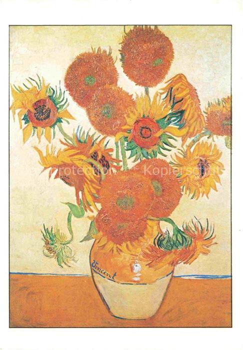 GOGH van Vincent (1853-1890) Kuenstlerkarte Tournesols