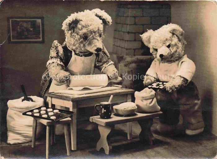 Teddy Teddybaer Teddy-bear Beim Backen