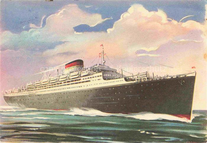 Dampfer Oceanliner M/N Saturnia M/N Vulcania Italia