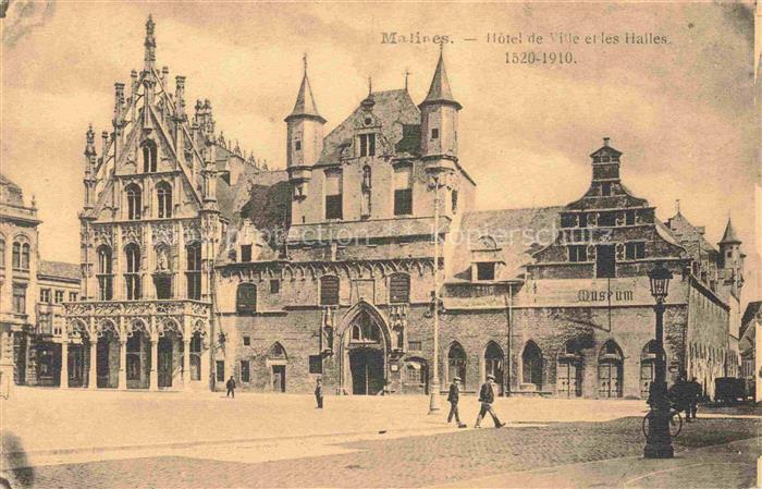 MALINES Mechelen Flandre Belgie Hotel de Ville et les Halles