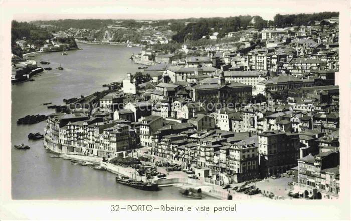 PORTO  Portugal Ribeira e vista parcial