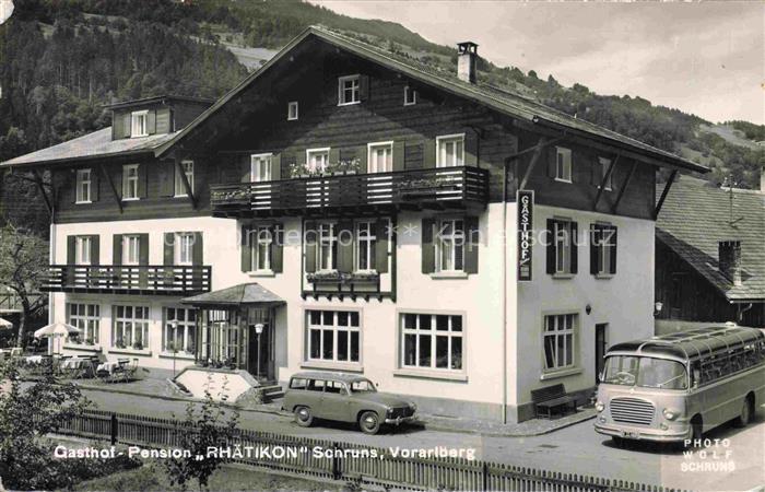 Schruns Tschagguns Montafon Vorarlberg AT Gasthof Pension Rhaetikon