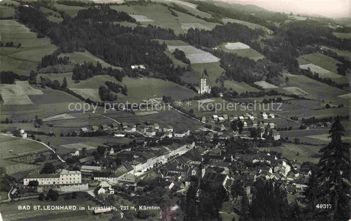 Bad St Leonhard Lavanttal Kaernten AT Fliegeraufnahme