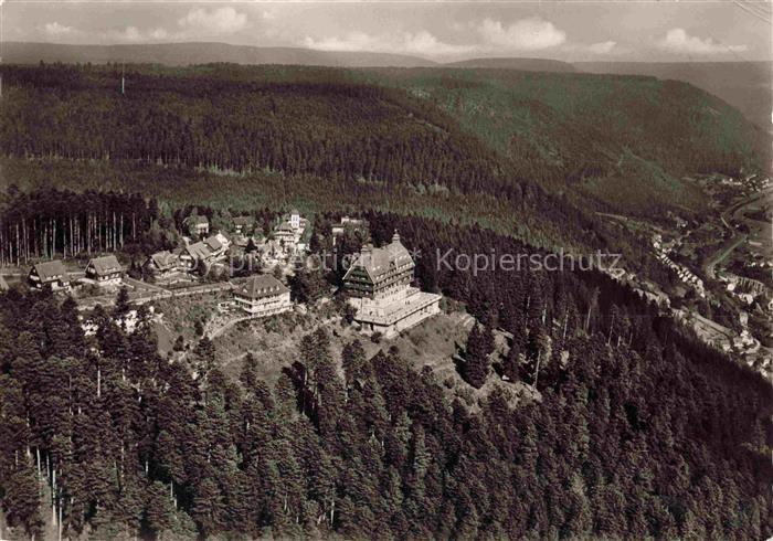 WILDBAD  Bad Schwarzwald BW Fliegeraufnahme Sommerberghotel Wildbad