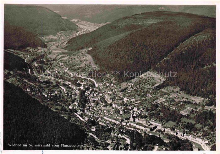 WILDBAD  Bad Schwarzwald BW Fliegeraufnahme