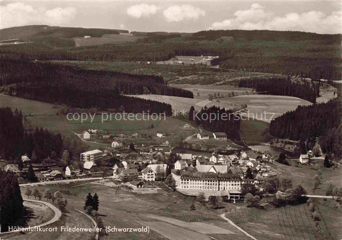 Friedenweiler Fliegeraufnahme mit Kinderheilstaette Schloss Friedenweiler