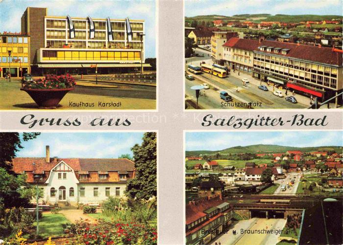 SALZGITTER Bad Karstadt Kaufhaus Schuetzenplatz Kurpark Braunwschweiger Strasse