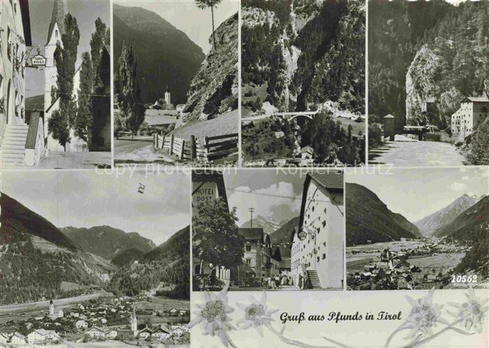Pfunds Tirol AT Teilansichten Kirche Panorama