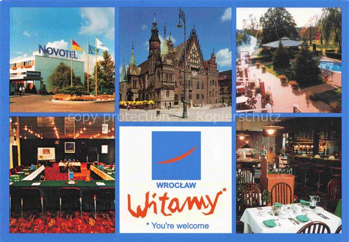 WROCLAW Breslau PL Orbis Novotel Speisesaal Gaststube Bar Rathaus Park
