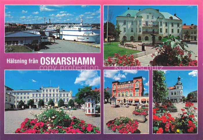 Oskarshamn Sweden Kreuzfahrschiff Stadtplatz Hotels Park