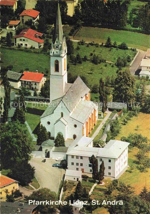 St Andrae Praegraten Tirol AT Pfarrkirche Lienz Fliegeraufnahme