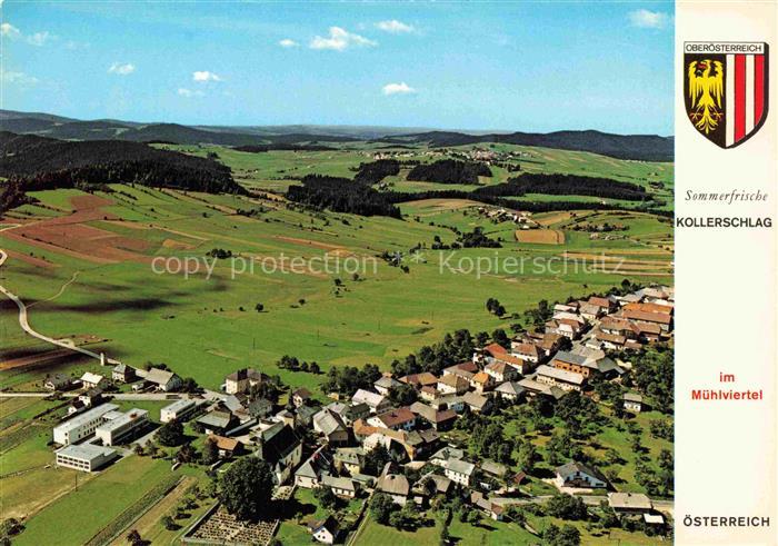 Kollerschlag Muehlviertel Oberoesterreich AT Fliegeraufnahme