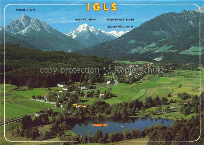 Igls INNSBRUCK Tirol AT Lanser See Serles Habicht Stubaier Gletscher Zuckerhuetl