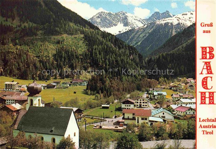 Bach Lechtal Tirol AT mit Freispitze und Saxerwand
