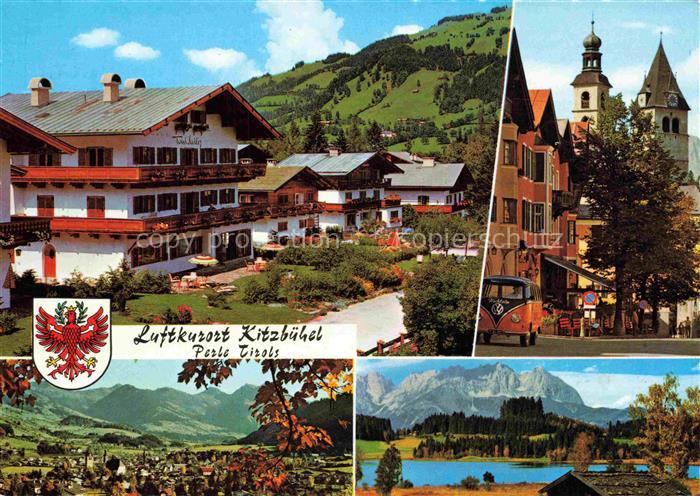 Kitzbuehel Tirol AT Haus Toni Sailer Stadtpfarrkirche Suedpanorama Schwarzsee Wi