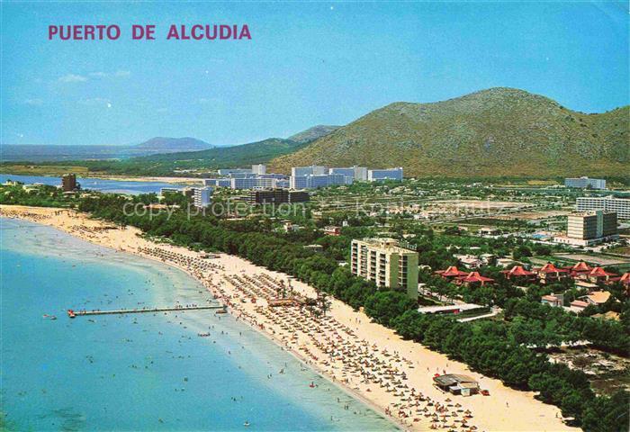 Puerto Alcudia Mallorca ES Fliegeraufnahme