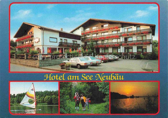 Neubaeu am See Roding Bayern Hotel am See Surfer Waldspaziergang Stimmungsbild