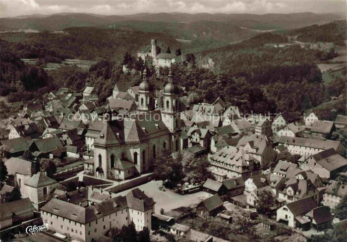 Goessweinstein Fliegeraufnahme mit Wallfahrtskirche