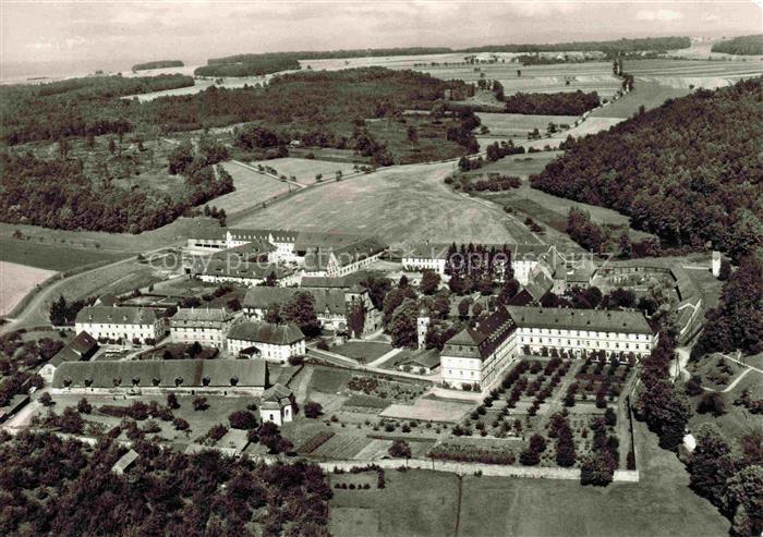Maria Bildhausen Muennerstadt Bad Kissingen Bayern Kloster Fliegeraufnahme