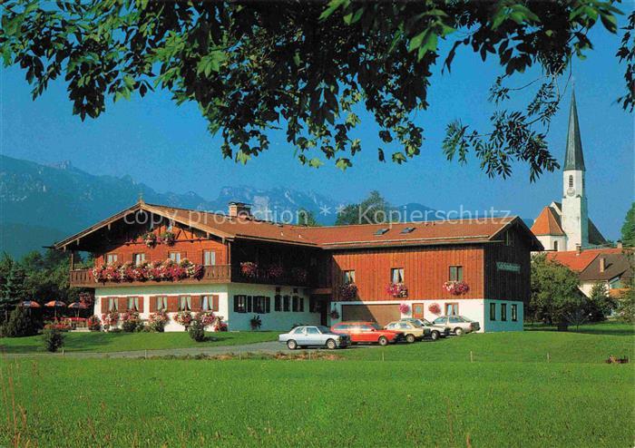 Arzbach Bad Toelz Bayern Cafe Schusterpeter Kirche