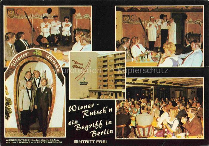 BERLIN  CITY Wiener Rutsch'n in der ehem Scala 3 Bobbys Veranstaltungssaal