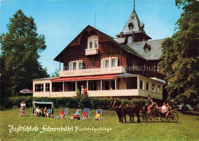 Kirchenlamitz Jagdschloss Fahrenbuehl Pferdekutsche