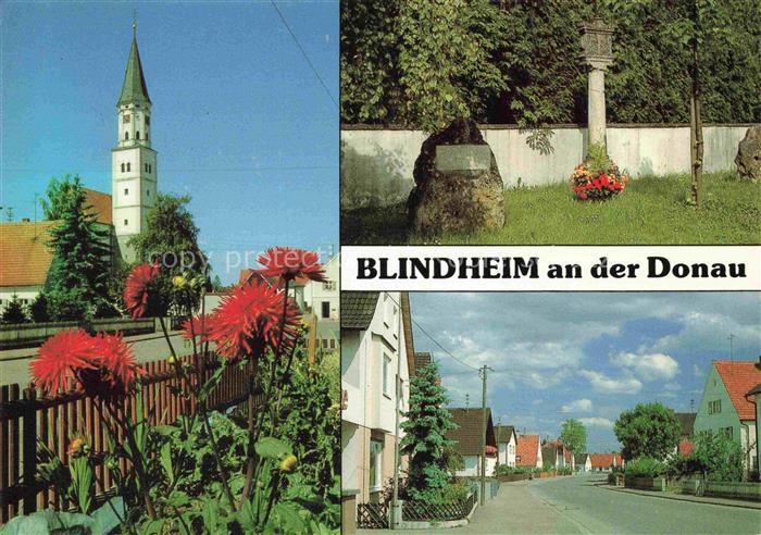Blindheim Dillingen Donau Bayern Kirche Bildstock Ortsstrasse