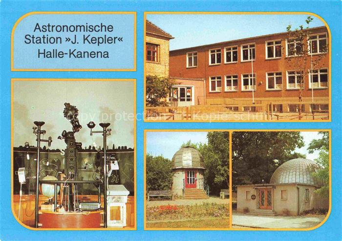 HALLE  SAALE Astronomische Station J Kepler Polytech Oberschule Innenansicht Pla