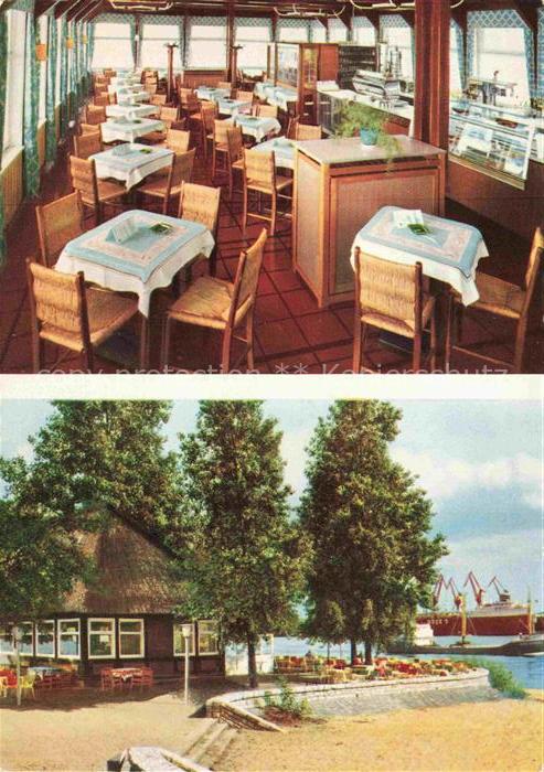 Nienstedten HAMBURG Elbschloss Pavillon Gaststube Strand