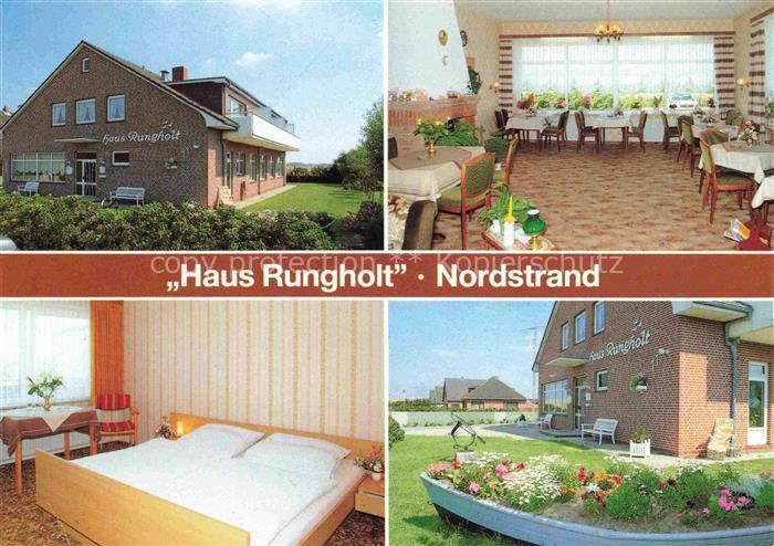 Mitteldeich Nordstrand Haus Rungholt Gastraum Zimmer Blumenboot