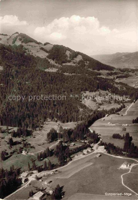 Gunzesried Blaichach Bayern Fliegeraufnahme mit Mittagsberg