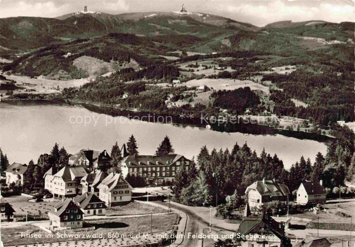 TITISEE Schwarzwald BW Fliegeraufnahme mit Feldberg und Seebuck