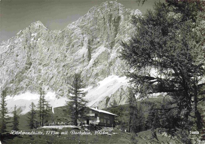 Tuerlwandhuette 1715m Ramsau Steiermark AT mit Dachstein
