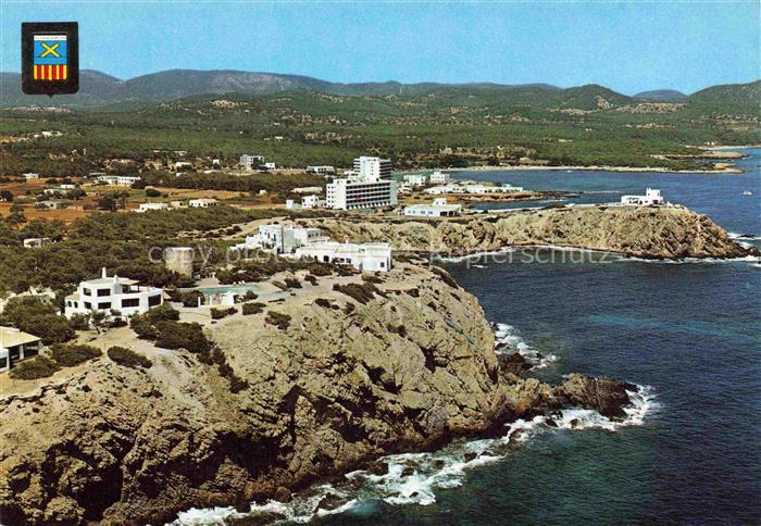 Isla Blanca IBIZA Islas Baleares ES Punta Arabi Fliegeraufnahme