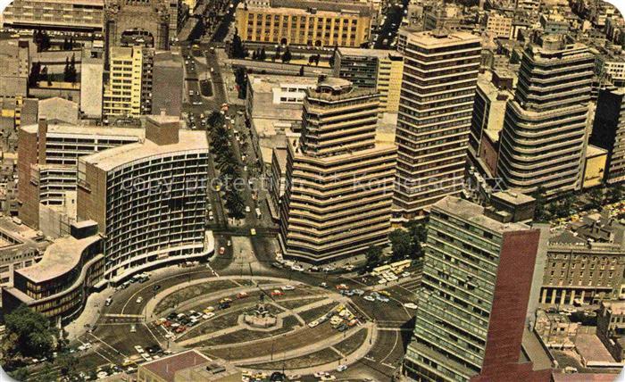 Mexico -City D.F. Mexico Air view of Columbus Circle