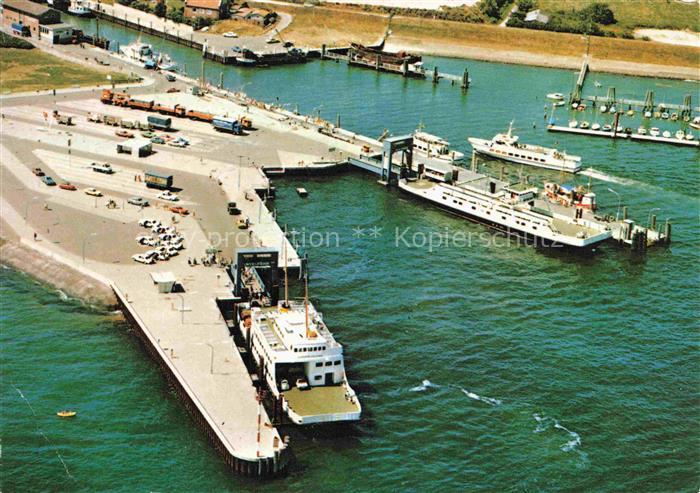 WYK  FoeHR Nordfriesland Faehranleger Fliegeraufnahme