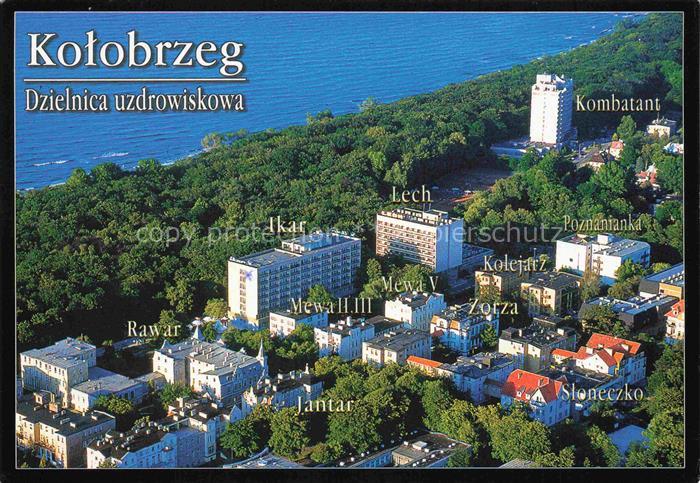 KOLOBRZEG Kolberg Ostseebad PL Dzielnica uzdrowiskowa Fliegeraufnahme