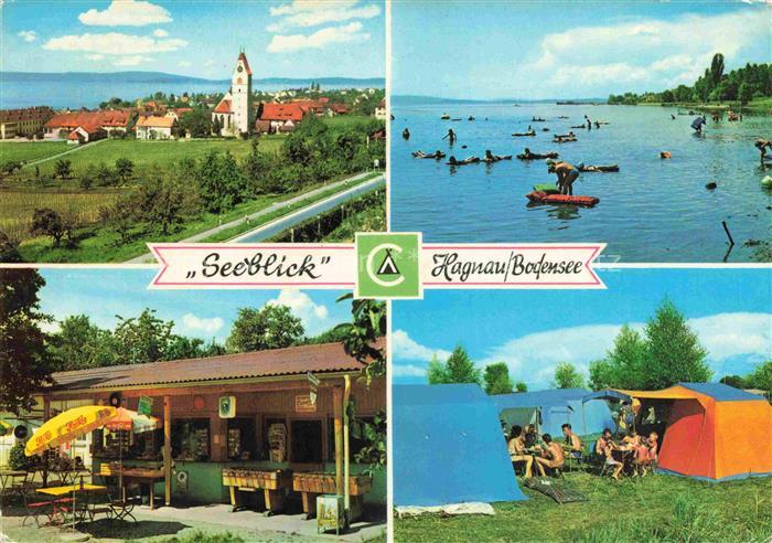 Hagnau Bodensee Camping Seeblick Panorama Seepartie Kiosk Zelten