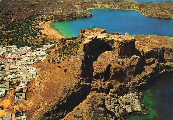 Lindos Lindo Rhodes Greece Fliegeraufnahme