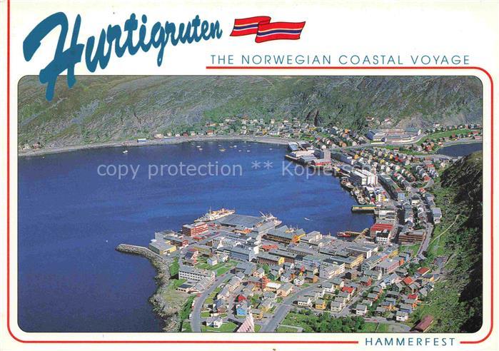 Hammerfest Norge Fliegeraufnahme