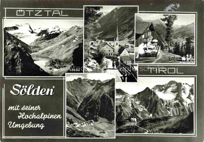 Soelden  oetztal AT Panorama Teilansichten Kirche
