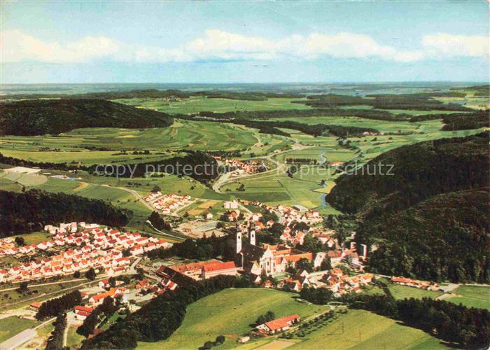 Zwiefalten Wuerttemberg Fliegeraufnahme