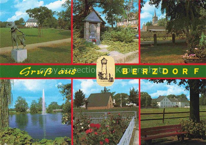 Berzdorf Wesseling NRW Park Bildstock Kirche Fontaene Kapelle