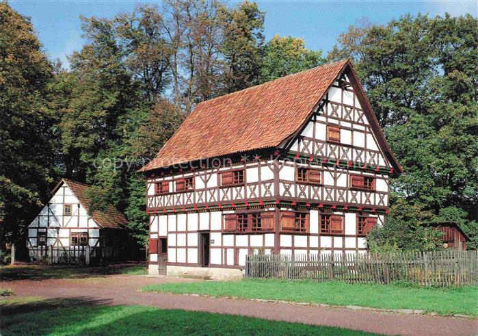 Witzelroda Moorgrund Thueringen Umgesetzte Fachwerkhaeuser