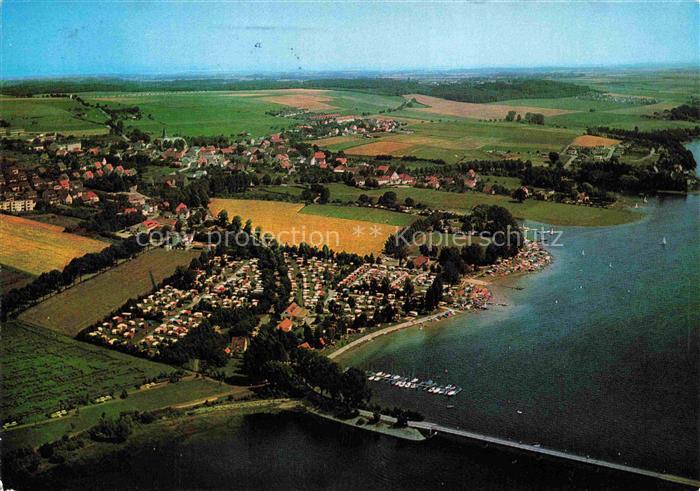 Moehnesee ADAC Campingplatz Yachtschule Fliegeraufnahme