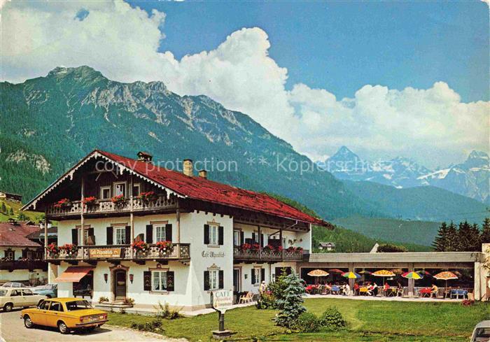 Wallgau Garmisch-Partenkirchen Bayern Conditorei Cafe Alpenblick