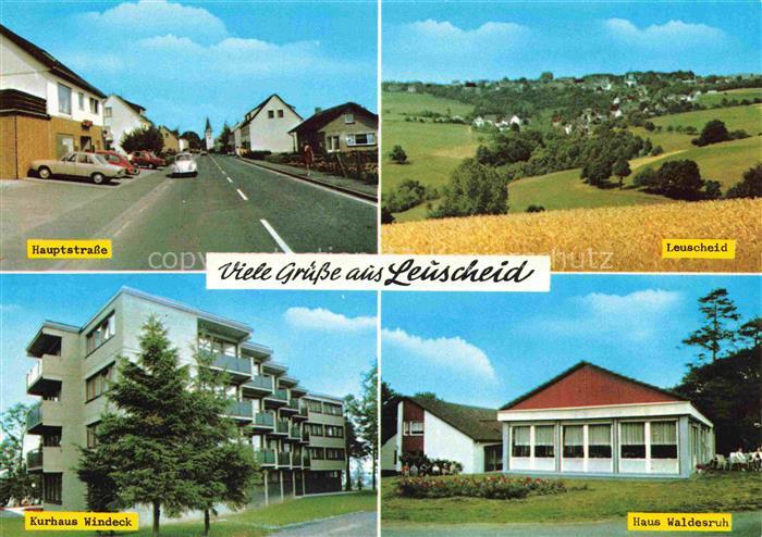 Leuscheid Windeck NRW Hauptstrasse Leuscheid Kurhaus Windeck Haus Waldesruh
