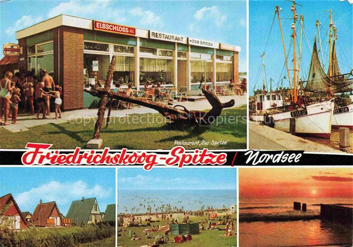 Friedrichskoog Nordseebad Schleswig-Holstein Restaurant Zur Sipitze Fischereihaf